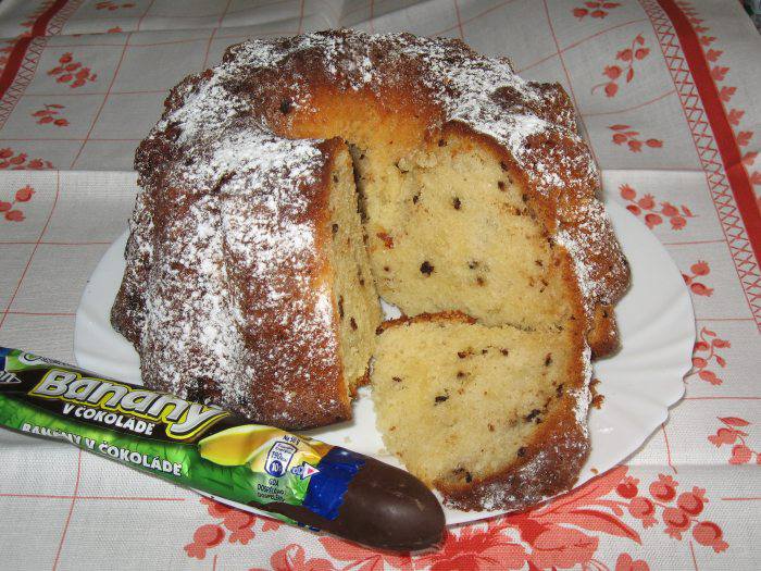 Babovka z bananku v cokolade