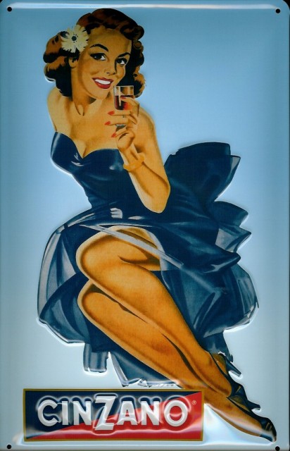 Cinzano Blue Girl