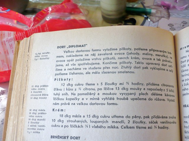 recept na dort Diplomat z knihy Anuše Kejřové