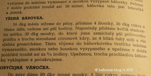 Recept na babovku