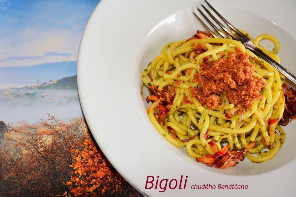 bigoli italské těstoviny