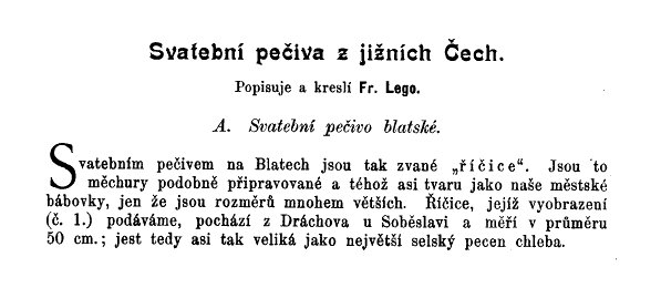 Výstřižek Bábovka říčice svatební info